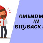 AMENDMENT IN BUYBACK RULES